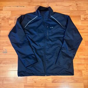 Oakley Men's Black and Navy Jacket